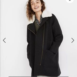 Madewell Eldridge Zip Coat in Insuluxe Fabric
